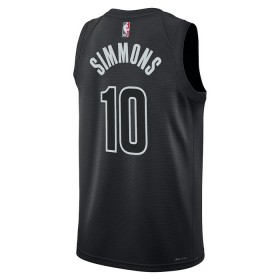 NBA Brooklyn Nets Trikot Ben Simmons 10 Jordan 2022-23 Statement Edition Schwarz Swingman - Herren